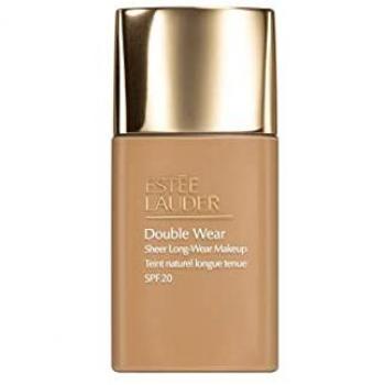 Estée Lauder Double Wear Sheer Long-Wear Makeup SPF 20, Light Mattifying Foundation, Shade 4W1 Honey Bronze, 30 ml