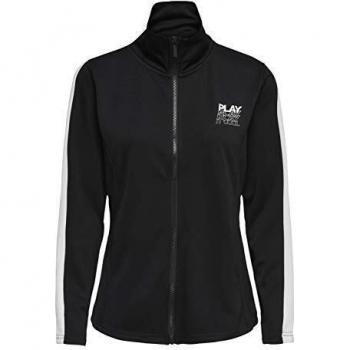 ONLY Play Onphermosa Fitted Highneck Zip Sweat Black Black 15170223 negra S