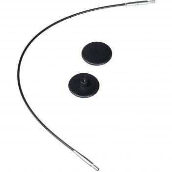 KnitPro - Agujas circulares con accesorios intercambiables, negras de 20 cm para hacer IC de 40 cm / 16 ''
