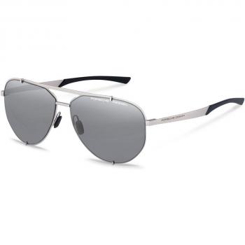Porsche Design P8920 B Anteojos de Sol para Hombre Plateadas con lentes de sol plateados y diseño moderno