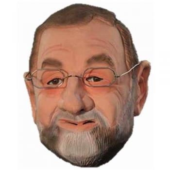 Careta de Mariano Rajoy con gafas