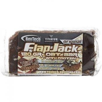 Revtech Flapjack, Suplemento para Deportistas, Sabor Triple Chocolate - 24 Flapjacks