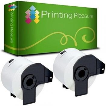 2x Compatible DK-11208 38mm x 90mm Etiquetas de dirección