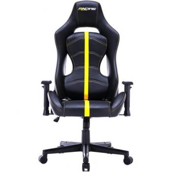 Silla Gaming Racing Pro Ergonómica Negra/Amarilla 149x69x69 cm