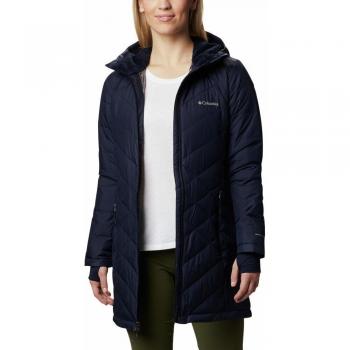 Columbia Women's Heavenly Long Hooded Puffer Jacket - Navy