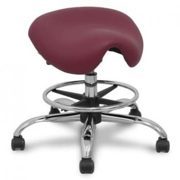 Taburete Granate Similpiel Sin Respaldo Zarza y Alatoz, Silla Gaming P&C 933CRRP