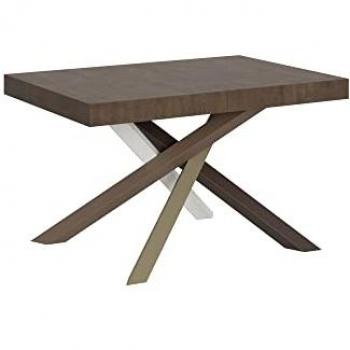 Mesa extensible Volantis 90x130/234 cm Nogal estructura multicolor 4 colores bloqueados
