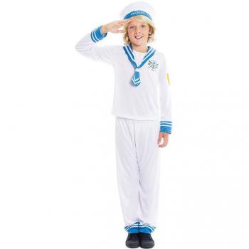 Disfraz de Marinero Blanco Años 60 para Niño
