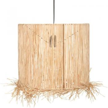 Lámpara de Techo Raphia Haci Nature H 38 Beige - Decoración Bohemia Auténtica