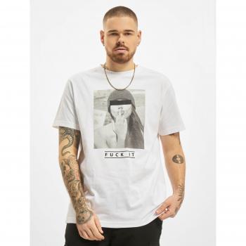 Mister Tee F#?KIT Motiv T-Shirt - White, Front Print, Men's Size XL