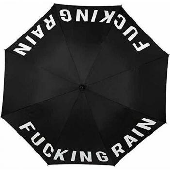 Paraguas Fisura Fucking Rain - Paraguas juvenil grande y resistente con estampados originales y automáticos