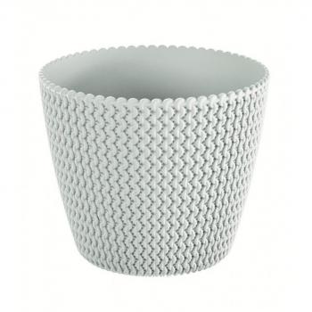 Maceta Splofy 22x18 Cm - Blanco - Decorativa de Diseño Elegante