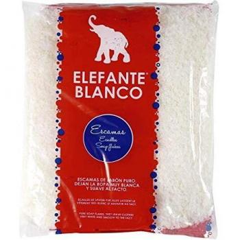ELEFANTE BLANCO detergente en escamas de jabón puro bolsa 400 gr