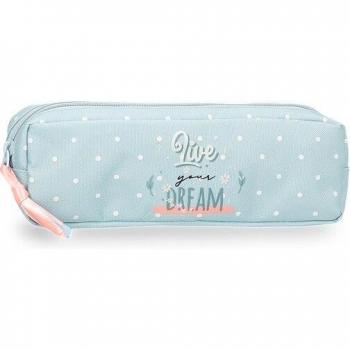 Estuche Movom Live Your Dreams con Diseño Inspirador y Cierre de Cremallera