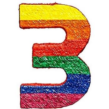 Numbers 3 Pinata
