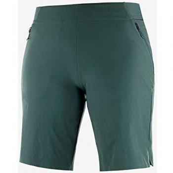 SALOMON Wayfarer Pull ON Short Pantalón Corto, Mujer, Green Gables, 40