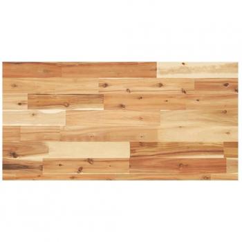 Encimera tocador baño madera acacia acabado aceite 100x40x4 cm