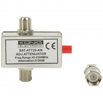 Konig Variable Attenuator 20DB with DC Pass Through