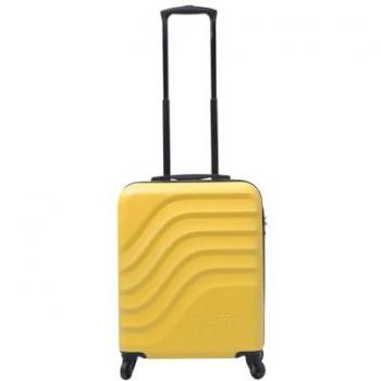 Maleta Rígida Cabina Bazy Amarillo Super Lemon - Rotación 360°, Modelo Bazy, 55 x 40 x 20 cm, Capacidad 40 L, Resistencia a Impactos, Ruedas 360