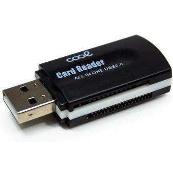 Lector de Tarjetas Universal USB COOL All in One Negro