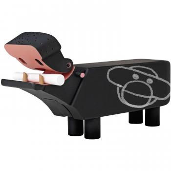 Kay Bojesen Hipopótamo de Madera, pequeñas Figuras de Madera, decoración de Elefantes, Figuras de Madera, Color Negro