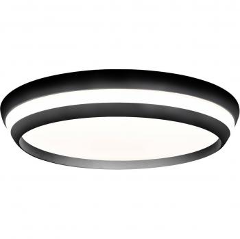 Plafón LED Cepa RGBW CCT Negro Ø 45 cm con Bluetooth regulable