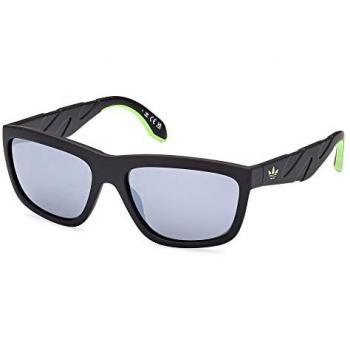 Adidas Originals OR0094 Matte Black Sunglasses with Gray Mirrored Lenses 140mm
