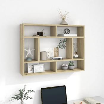 Estantería de pared Sonoma Roble 75x16x55 cm Madera multicapa