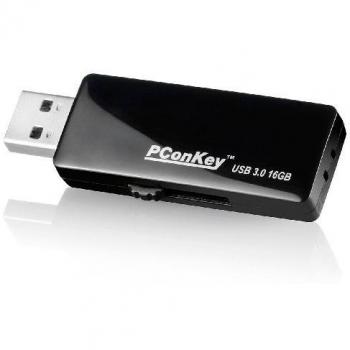 Diseño elegante PConKey USB-3, 0-memoria UPD-4128, 128 GB, negro