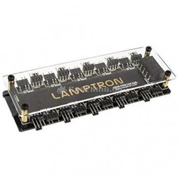 Ventilador y Controlador RGB Lamptron SP901 ARGB PWM - Negro