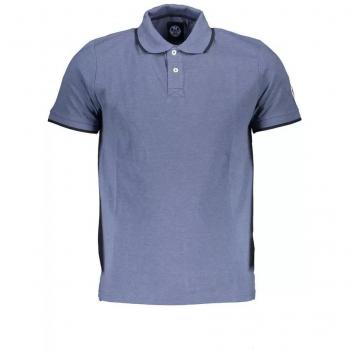North Sails Blue Cotton Polo Shirt - XXL