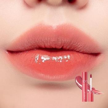 Romand Juicy Lasting Tint Original Series #9 Litchi Coral, highly pigmented lip gloss, shade 09, 5.5 g