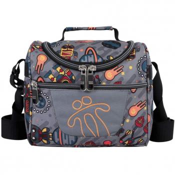 TOTTO Portameriendas Escolar Unisex, Estampados - Portameriendas Escolar - Pizarra