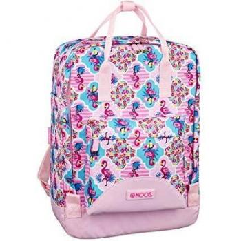 Moos Flamingo Pink Oficial Mochila Con Asas, 270x130x380mm
