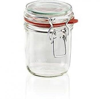 Bocal de vidrio hermético con cierre de clip 370 ml - Leifheit 03192