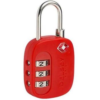 Delsey Candado para Equipaje, Rojo