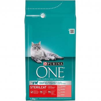 Purina One Adult Bifensis Esterilizado Salmón pienso para gatos