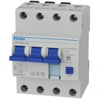 Doepke Earth Leakage Circuit Breaker 4 Pole C16/0.03A FI/LS Combination