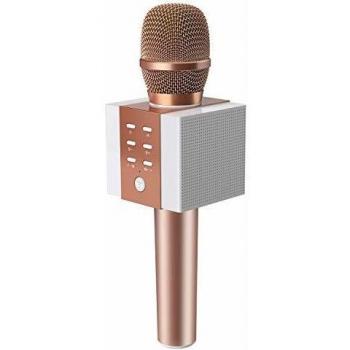 TOSING 008 Micrófono de Karaoke Inalámbrico Bluetooth, Potencia de Volumen Más Alta 10W, Más Bajo, 3-en-1 Máquina de Micrófono Portátil de Altavoz Portátil para Android/PC