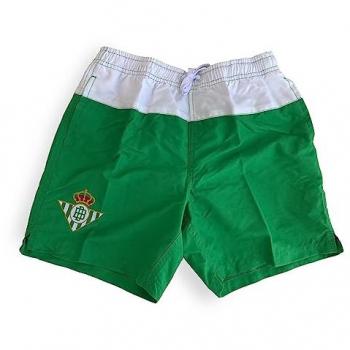 Bañador Real Betis Balompié adulto verde y blanco con bolsillos producto oficial (L)