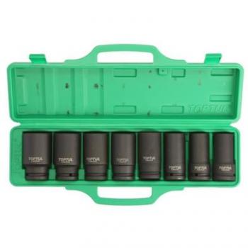 Juego de llaves vaso de impacto TOPTUL GDAI0804, 3/4, incluye 8 piezas: 22 mm, 24 mm, 27 mm, 30 mm, 32 mm, 33 mm,