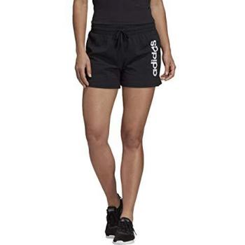 adidas W E AOP Pantalón Corto, Mujer, Negro/Blanco, L