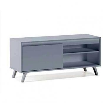 Home Heavenly® - Mueble TV salón Comedor Dallas, Mesa televisión Estilo nórdico con Amplio Espacio de almacenaje, fabricación Europea en Blanco y Blanco/Roble Natural