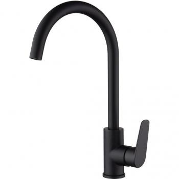 Grifo de cocina monomando con caño extraíble negro mate Imex Bélgica