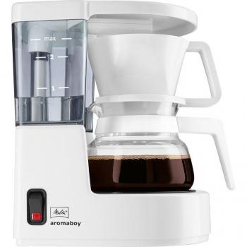 Melitta Aromaboy 1015-01 Cafetera de Filtro Independiente 2 Tazas Blanca