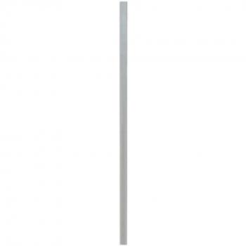Postes de valla 10 piezas plata 200 cm acero galvanizado