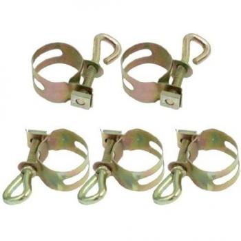 Cierre ajustable perno en forma de Metal para abrazaderas de tubo flexible 14-17mm 5 piezas