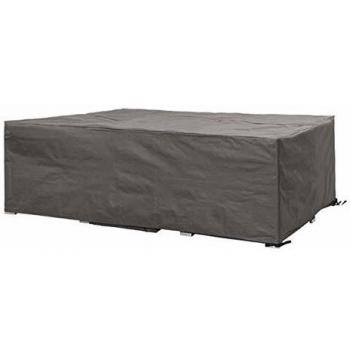 Cubierta de Protección para Muebles de Jardín Rectangular - Perel - 320 x 275 x 80 cm - Impermeable - Color Negro