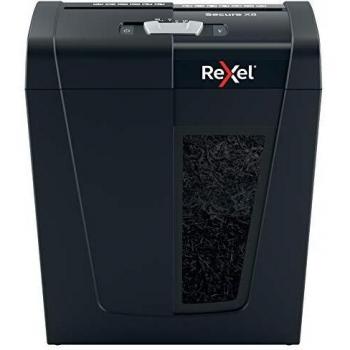 Rexel Secure X8 Destructora de Papel en Corte en Partículas, 8 Hojas, P4, Papelera Extraíble de 14 L, Silenciosa y Compacta, 2020123