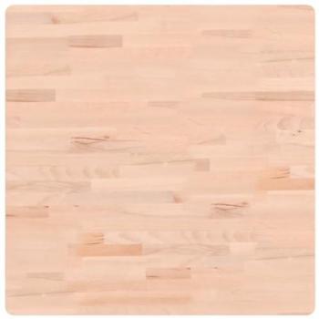 Tablero de mesa cuadrado de madera maciza de haya 70x70x1,5 cm Marrón